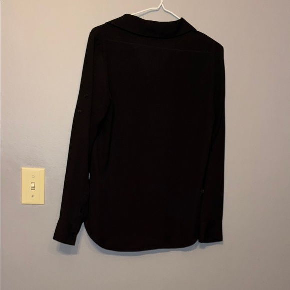 Express Black Blouse with Gold Zipper Details - Picture 6 of 11